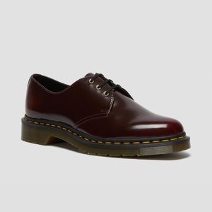 DR. MARTENS VEGAN 1461 OXFORD SHOES CHERRY RED OXFORD RUB OFF
